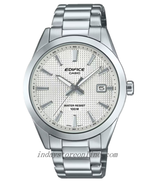 Casio Edifice Men's Watch EFV-160D-7A 3-Hand Analog Mineral Glass Stainless Steel Band