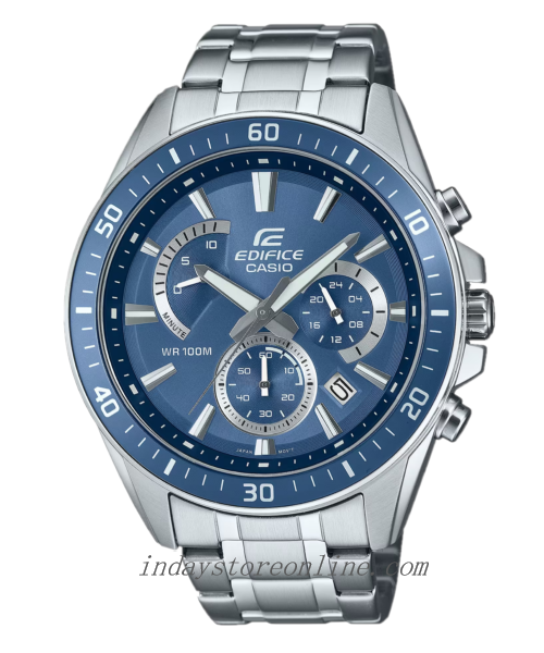 Casio Edifice Men's Watch EFR-552D-2A Standard Chronograph Mineral Glass Stainless Steel Band