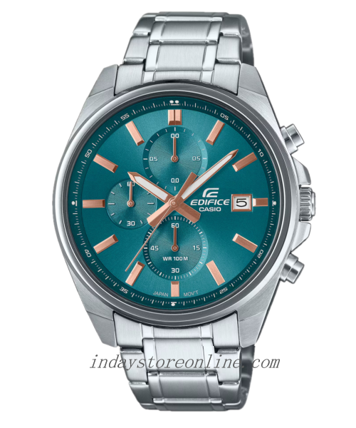 Casio Edifice Men's Watch EFV-610DE-2A Mineral Glass Stainless Steel Band