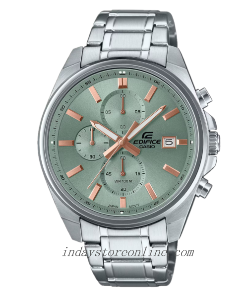 Casio Edifice Men's Watch EFV-610DE-3A Mineral Glass Stainless Steel Band