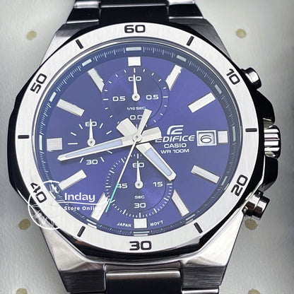 Casio Edifice Men's Watch EFV-640D-2A Stainless Steel Band One-touch 3-fold Clasp