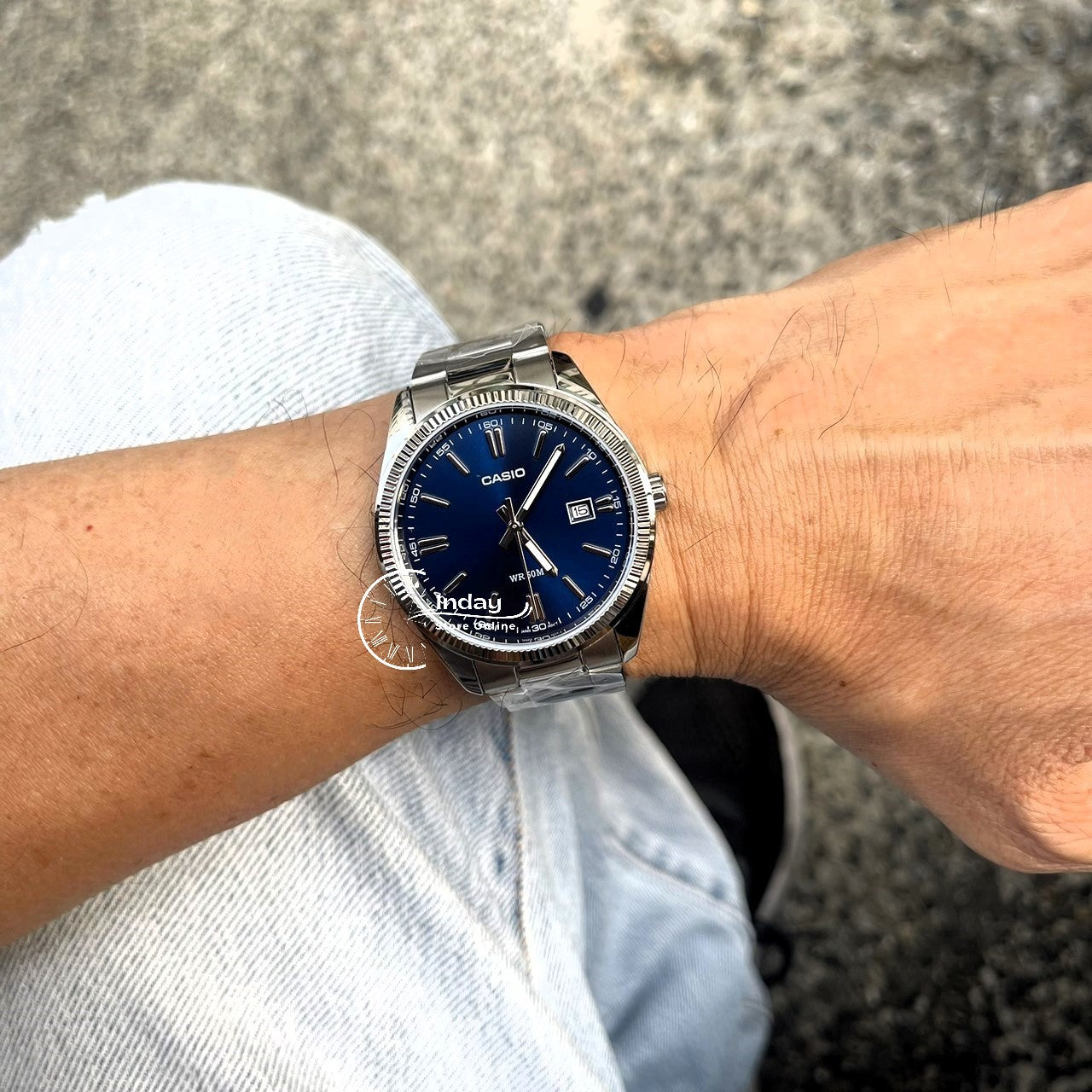 Mtp 1302d Blue Dial Casio Watch Mens Watches Jual Casio Casio Men