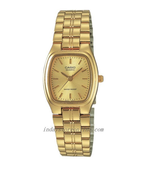 Casio Fashion Women's Watch LTP-1169N-9A Mineral Glass Triple-fold Clasp Stainless Steel Band