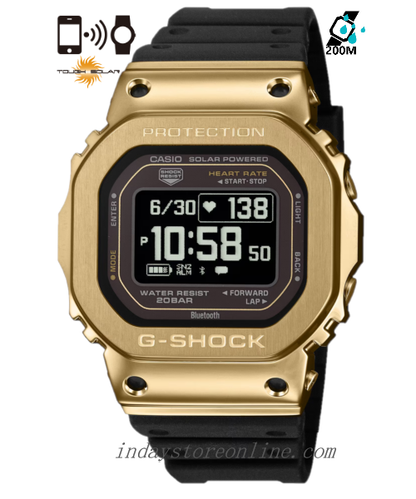Casio G-Shock G-Squad Men's Watch GM-H5600-9 Resin Band Mineral Glass Shock Resistant Mobile Link Bluetooth Tough Solar