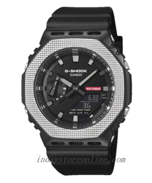 Casio G-Shock G-Steel Men's Watch GM-2100BM-1A Mineral Glass Resin Band Shock Resistant