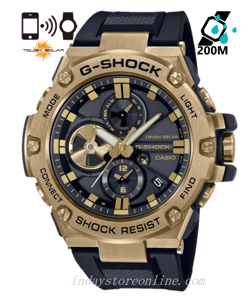 Casio G-Shock G-Steel Men's Watch GST-B100GB-1A9 GST-B100 Series Tough Solar (Solar powered) Mobile link (Wireless linking using Bluetooth®)