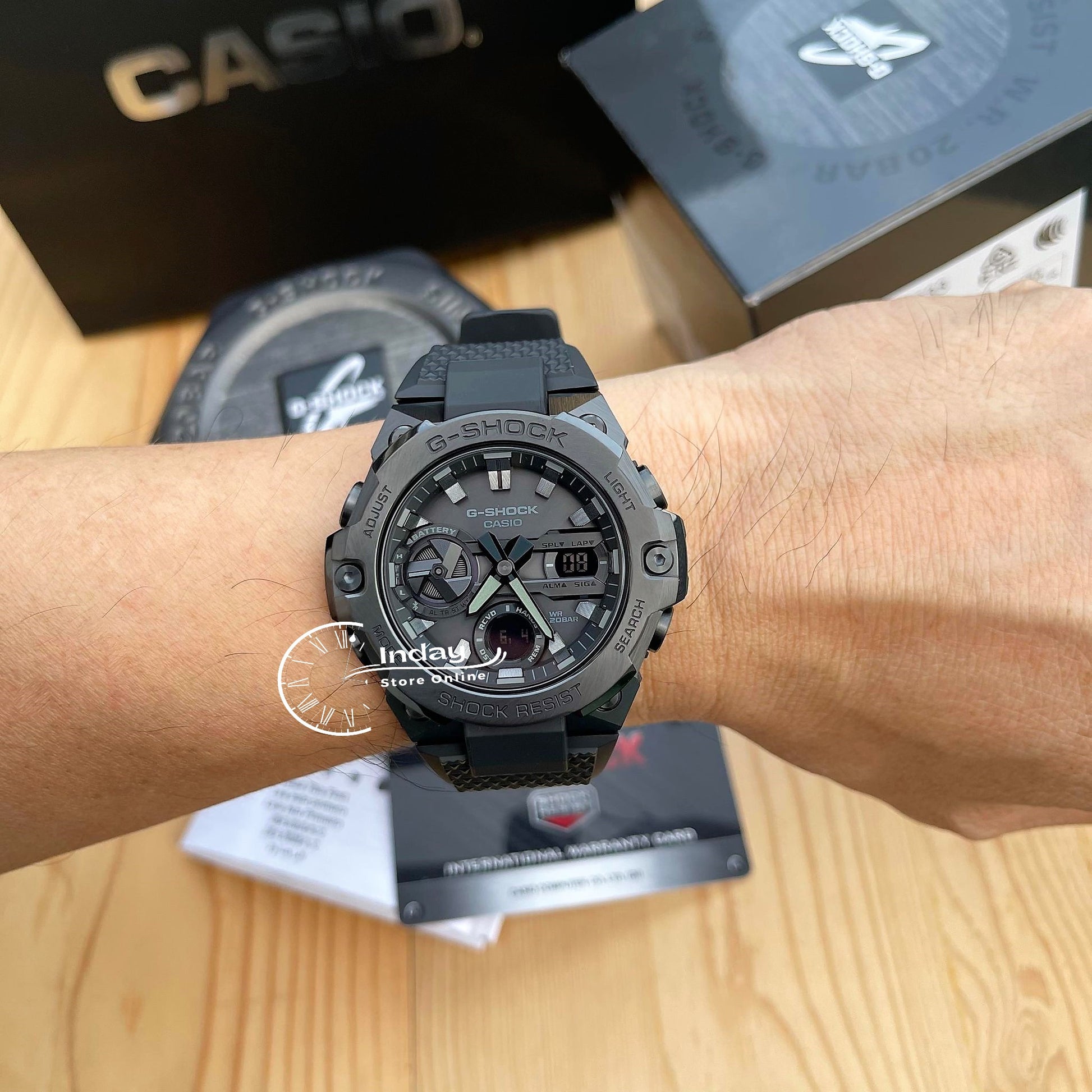 Casio G-Shock G-Steel Men's Watch GST-B400BB-1A Analog-Digital GST-B400 Series Tough Solar (Solar powered) Mobile link (Wireless linking using