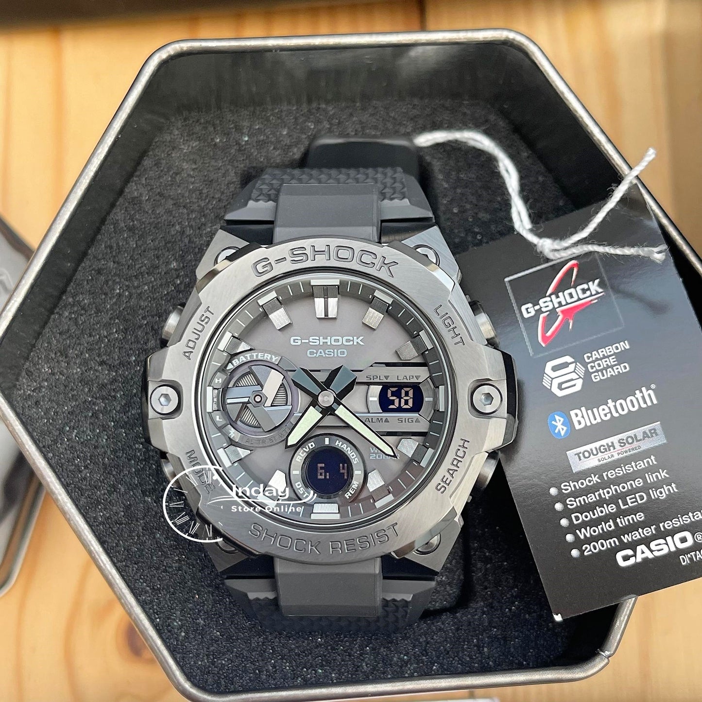 Casio G-Shock G-Steel Men's Watch GST-B400BB-1A Analog-Digital GST-B400 Series Tough Solar (Solar powered) Mobile link (Wireless linking using Bluetooth®)