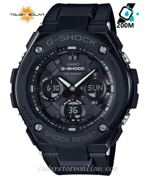 Casio G-Shock G-Steel Men's Watch GST-S100G-1B Analog-Digital GST-S100 Series Layer Guard Structure Tough Solar (Solar powered)