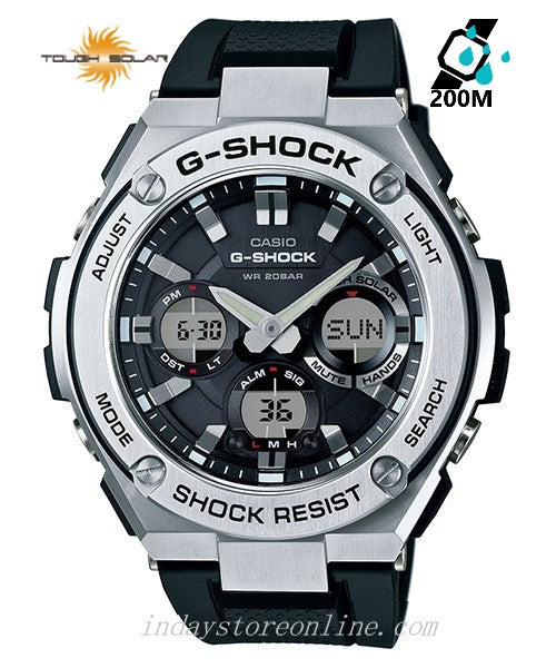 Casio G-Shock G-Steel Men's Watch GST-S110-1A Analog-Digital GST-S110 Series Tough Solar (Solar powered)