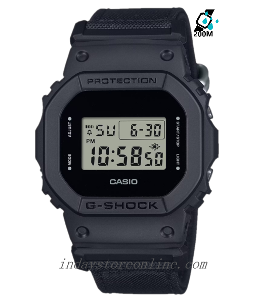 Casio G-Shock Men's Watch DW-5600BCE-1 Digital Cloth Band Shock Resistant Mineral Glass