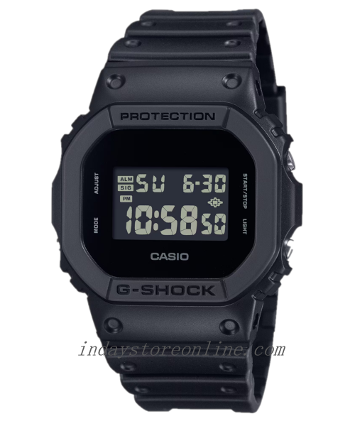 Casio G-Shock Men's Watch DW-5600UBB-1 Mineral Glass Resin Band Shock Resistant Battery Life: 5 Years