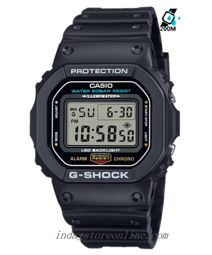 Casio G-Shock Men's Watch DW-5600UE-1 Resin Band Mineral Glass Shock Resistant