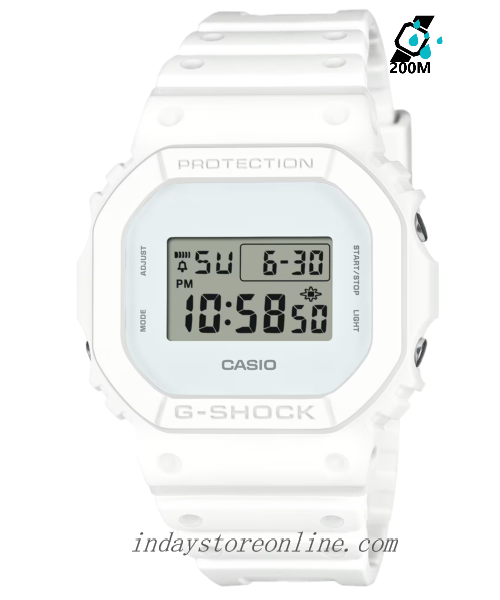 Casio G-Shock Men's Watch DW-5600WW-7 Mineral Glass Shock Resistant Resin Band Battery Life 5 Years