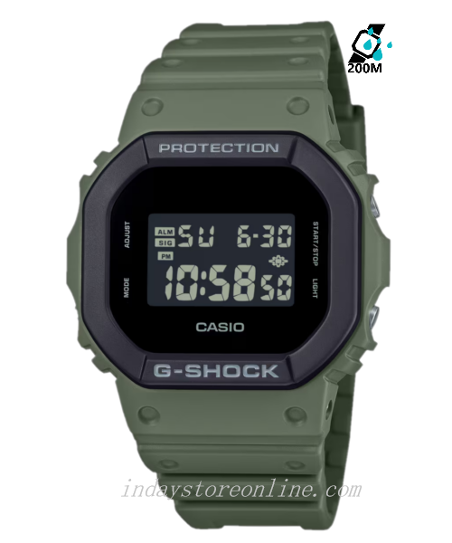 Casio G-Shock Men's Watch DW-5610UU-3 Resin Band Mineral Glass Shock Resistant Battery Life 5-Years