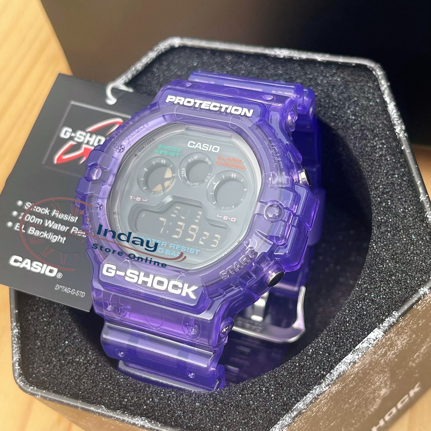 Casio G-Shock Men's Watch DW-5900JT-6 Digital 5900 Series Retro Future Translucent Vivid Colors