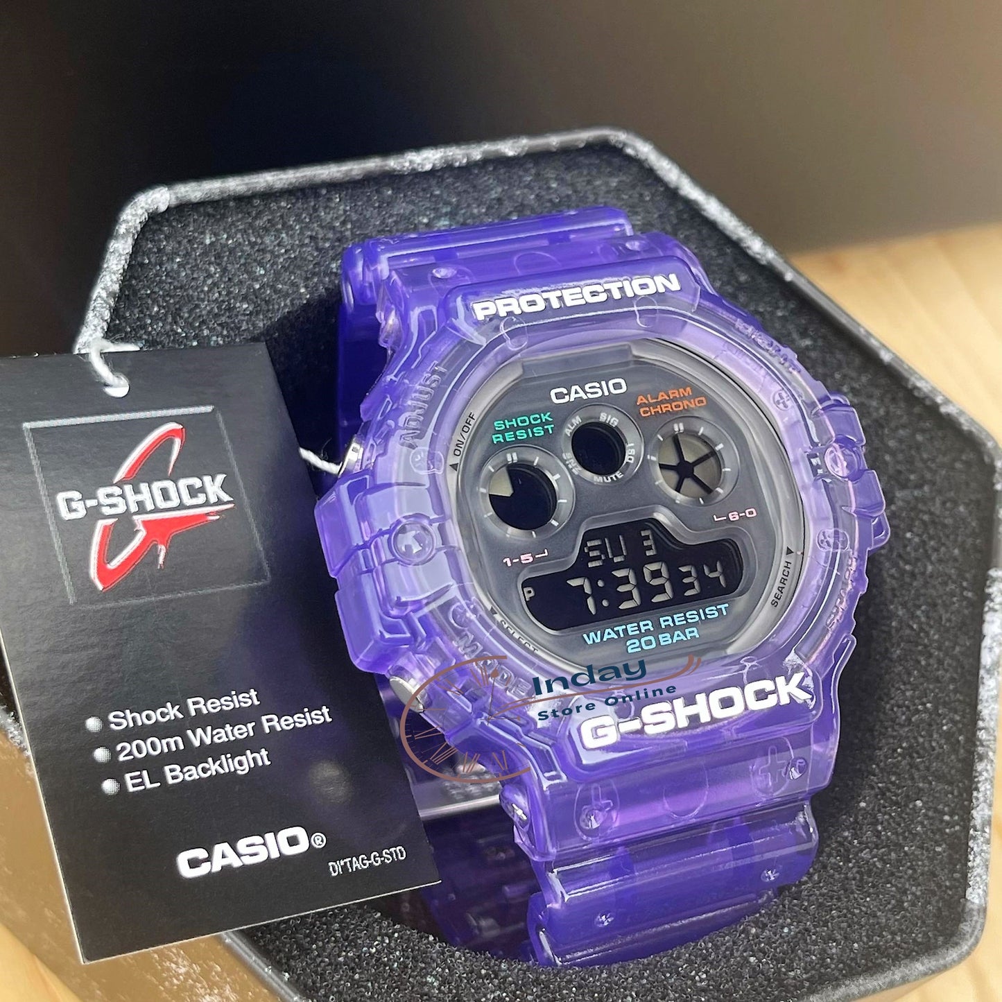 Casio G-Shock Men's Watch DW-5900JT-6 Digital 5900 Series Retro Future Translucent Vivid Colors