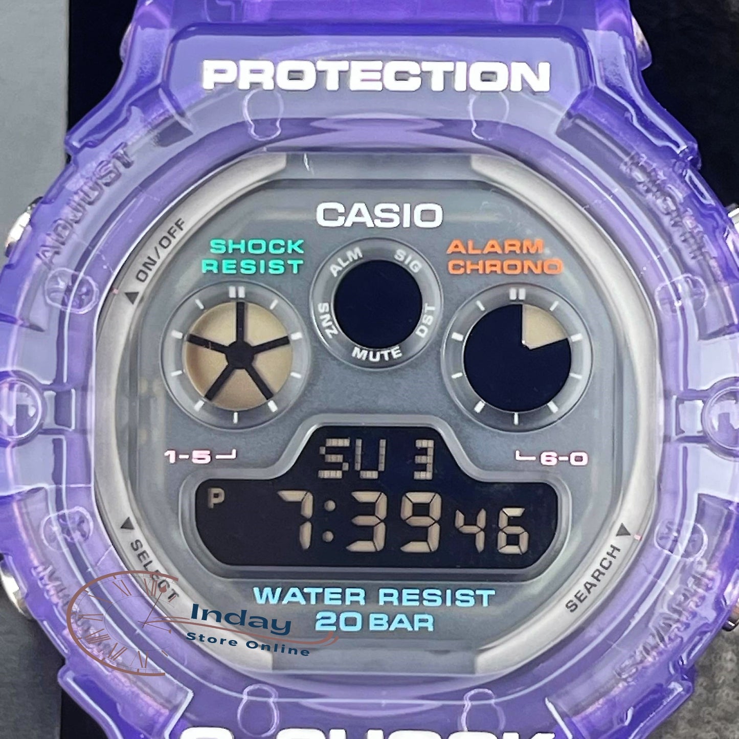 Casio G-Shock Men's Watch DW-5900JT-6 Digital 5900 Series Retro Future Translucent Vivid Colors