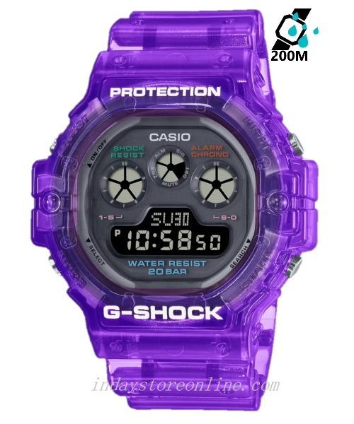 Casio G-Shock Men's Watch DW-5900JT-6 Digital 5900 Series Retro Future Translucent Vivid Colors