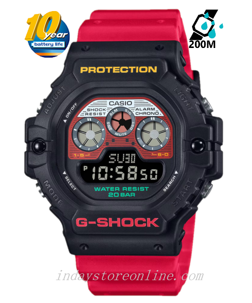 Casio G-Shock Men's Watch DW-5900MT-1A4 Digital Shock Resistant Resin Band Mineral Glass