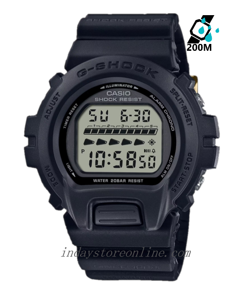 Casio G-Shock Men's Watch DW-6640RE-1 Digital 40th Anniversary Remaster Black Limited Model