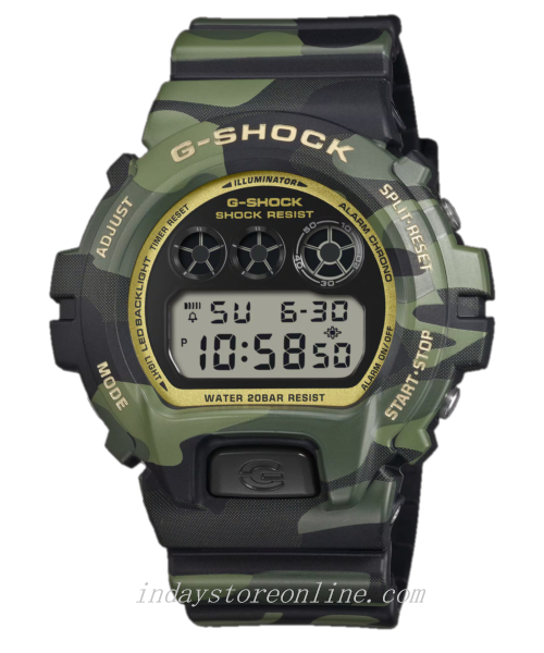 Casio G-Shock Men's Watch DW-6900CMG-3 Mineral Glass Resin Band Shock Resistant Battery Life: 5 Years