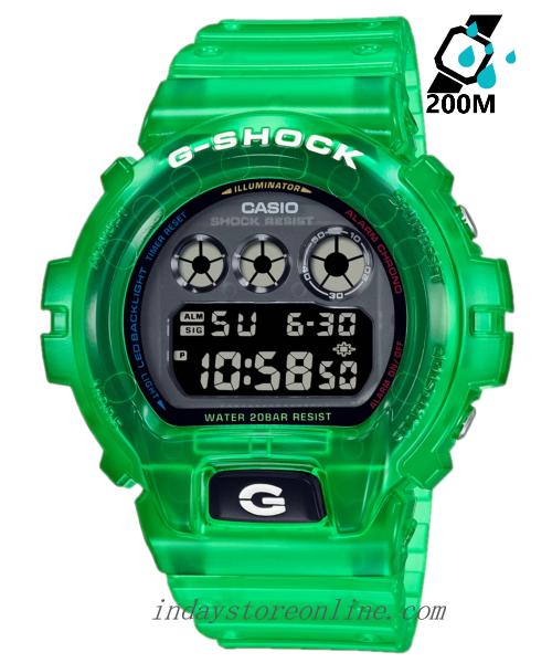 Casio G-Shock Men's Watch DW-6900JT-3 Digital 6900 Series Retro Future Translucent Vivid Colors