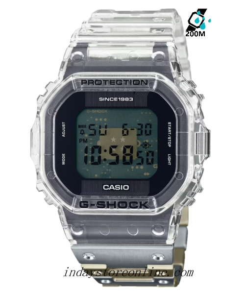 Casio G-Shock Men's Watch DWE-5640RX-7 Digital 5600 Series 40th Anniversary CLEAR REMIX Limited Edition