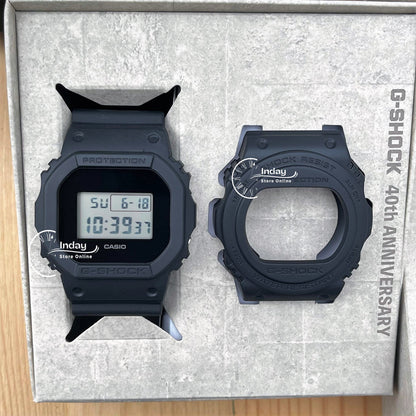 Casio G-Shock Men's Watch DWE-5657RE-1 Digital 5600 Series 40th Anniversary REMASTER BLACK Limited Model