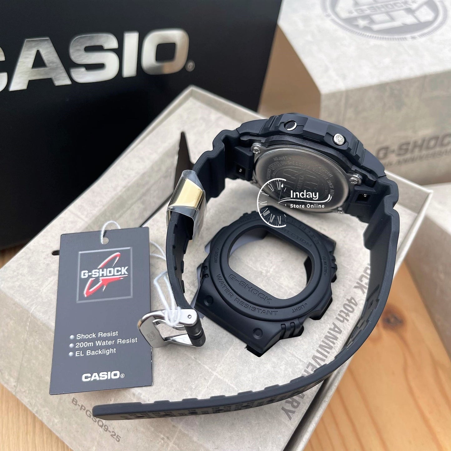 Casio G-Shock Men's Watch DWE-5657RE-1 Digital 5600 Series 40th Anniversary REMASTER BLACK Limited Model