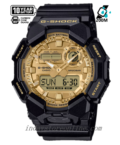 Casio G-Shock Men's Watch GA-010GGB-1A9 Mineral Glass Shock Resistant Carbon Core Guard Battery Life: 10 years