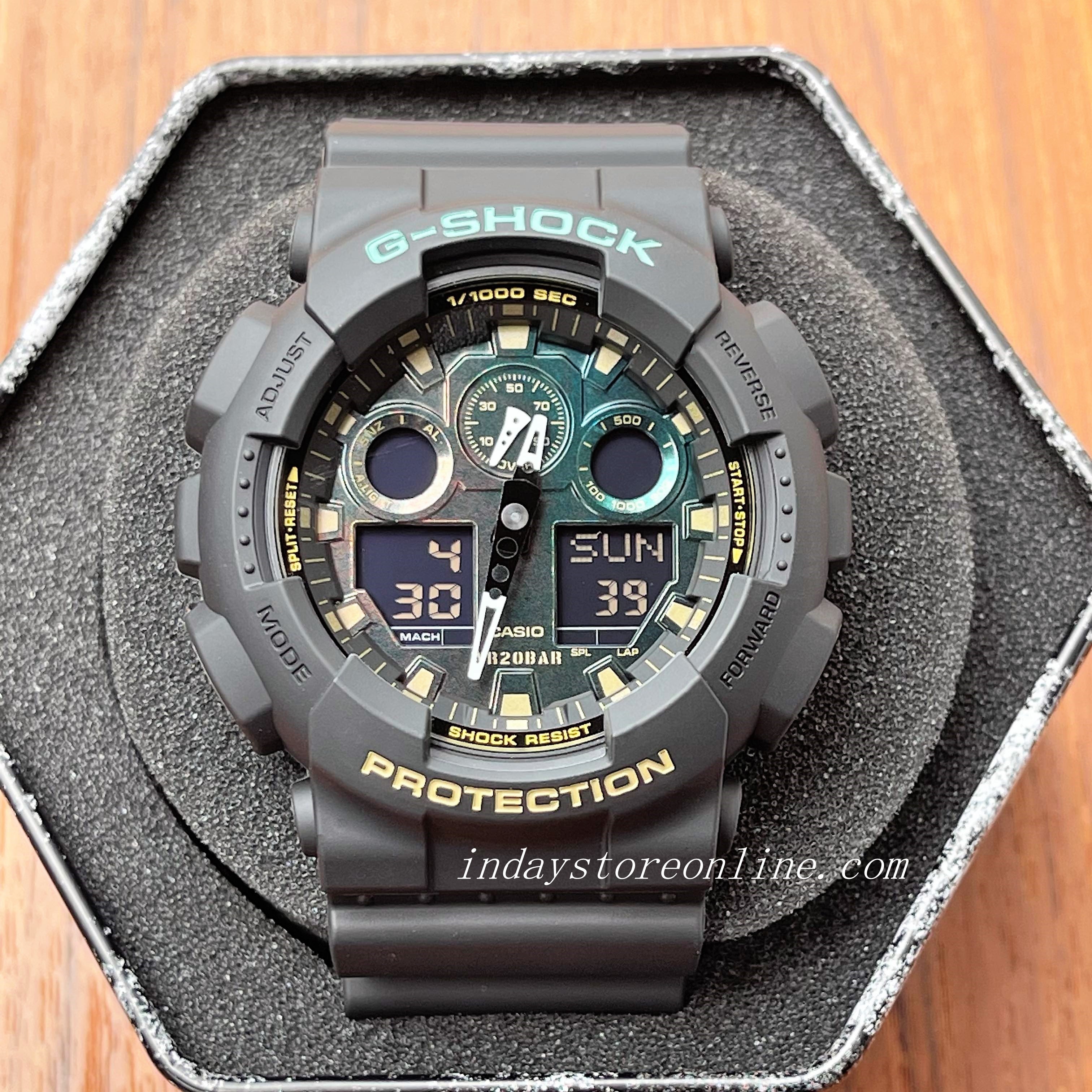 Casio G Shock Men s Watch GA 100RC 1A Analog Digital GA 100 Series