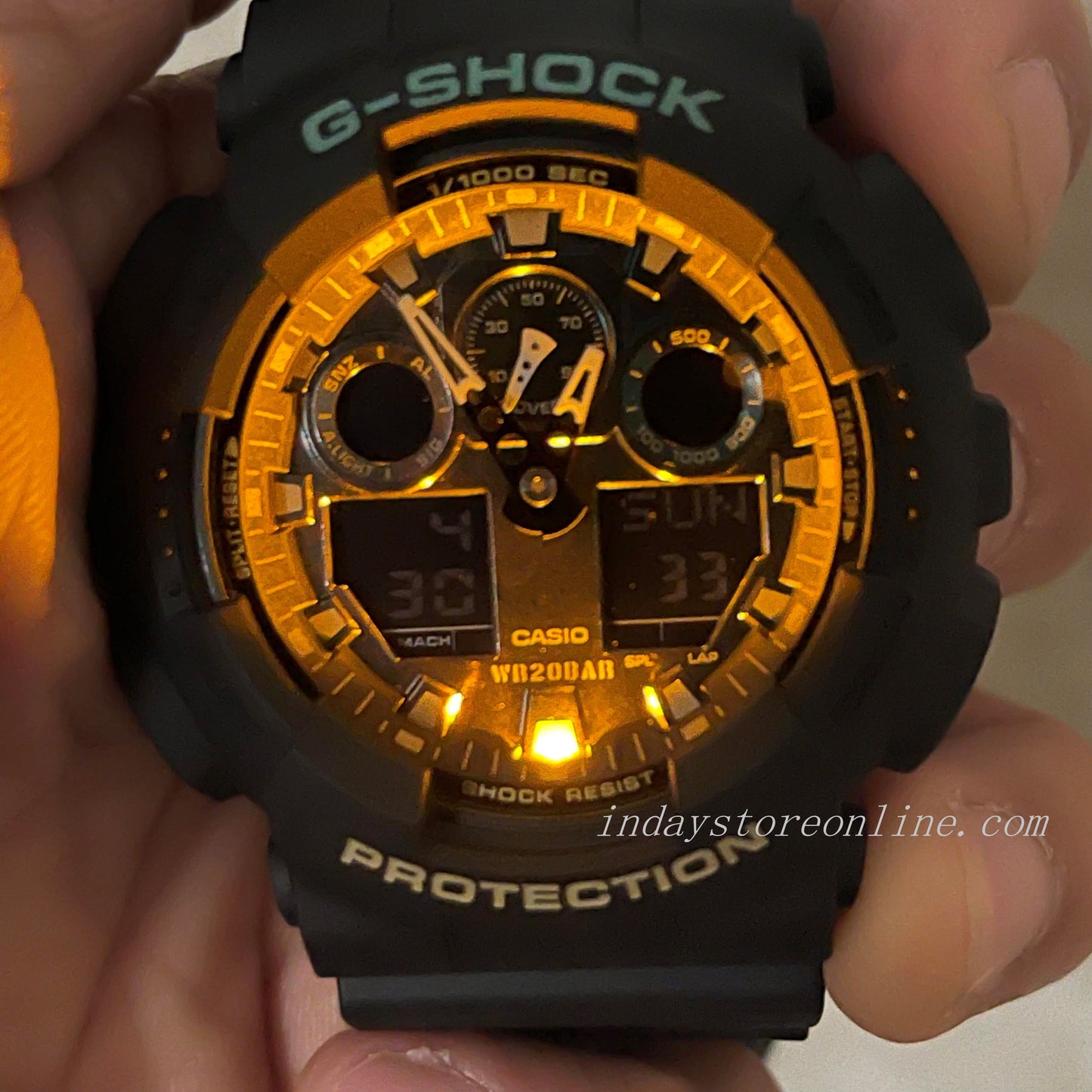 Casio G-Shock Men's Watch GA-100RC-1A Analog-Digital GA-100 Series Sporty design Great for Extreme Sports