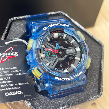 Casio G-Shock Men's Watch GA-110JT-2A Analog-Digital 110 Series Retro-Future Transparent and Vivid Colors