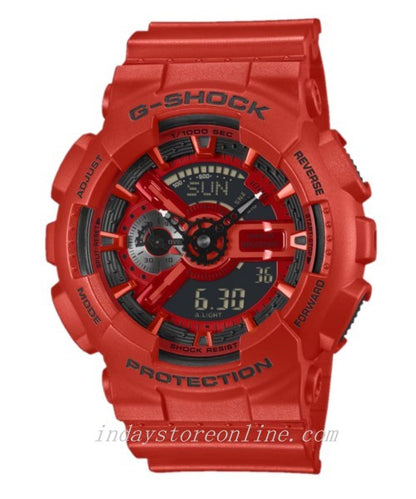 Casio G-Shock Men's Watch GA-110RRB-4A Mineral Glass Shock Resistant Magnetic Resistant