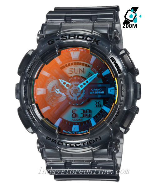 Casio G-Shock Men's Watch GA-110TLS-8A Shock Resistant Magnetic Resistant Mineral Glass