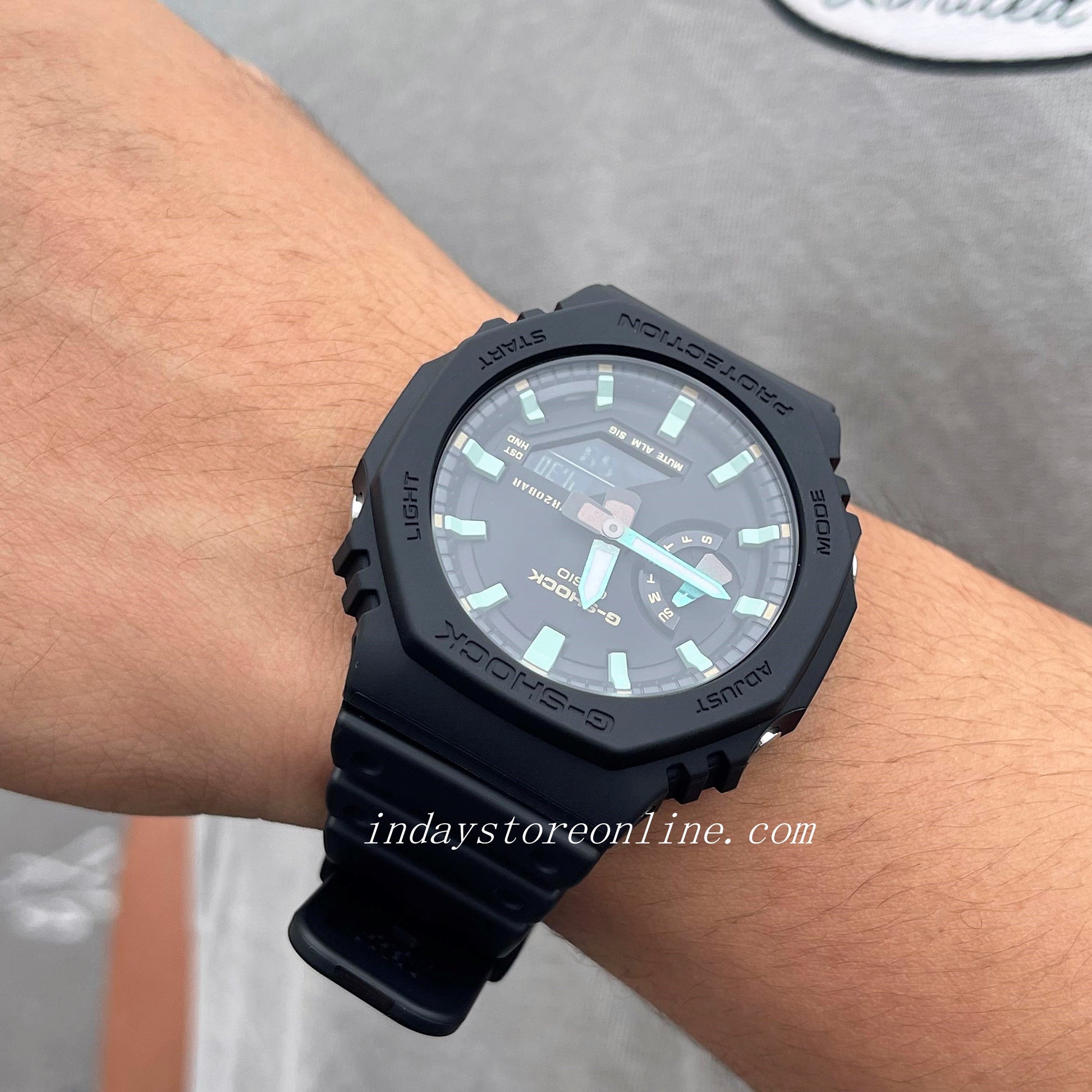 Casio G-Shock Men\'s Watch GA-2100RC-1A Analog-Digital 2100 Series Rust –  indaystoreonline