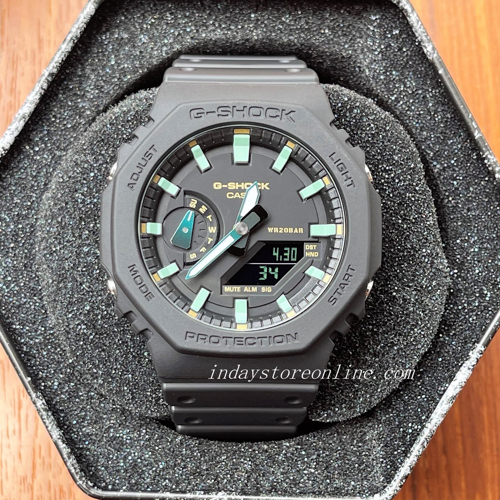 Casio G-Shock Men's Watch GA-2100RC-1A Analog-Digital 2100 Series Rust –  indaystoreonline