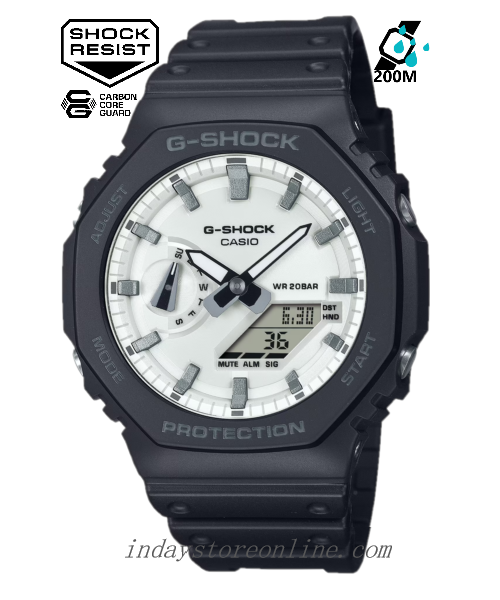 Casio G-Shock Men's Watch GA-2100WD-1A Mineral Glass Shock Resistant Carbon Core Guard Structure