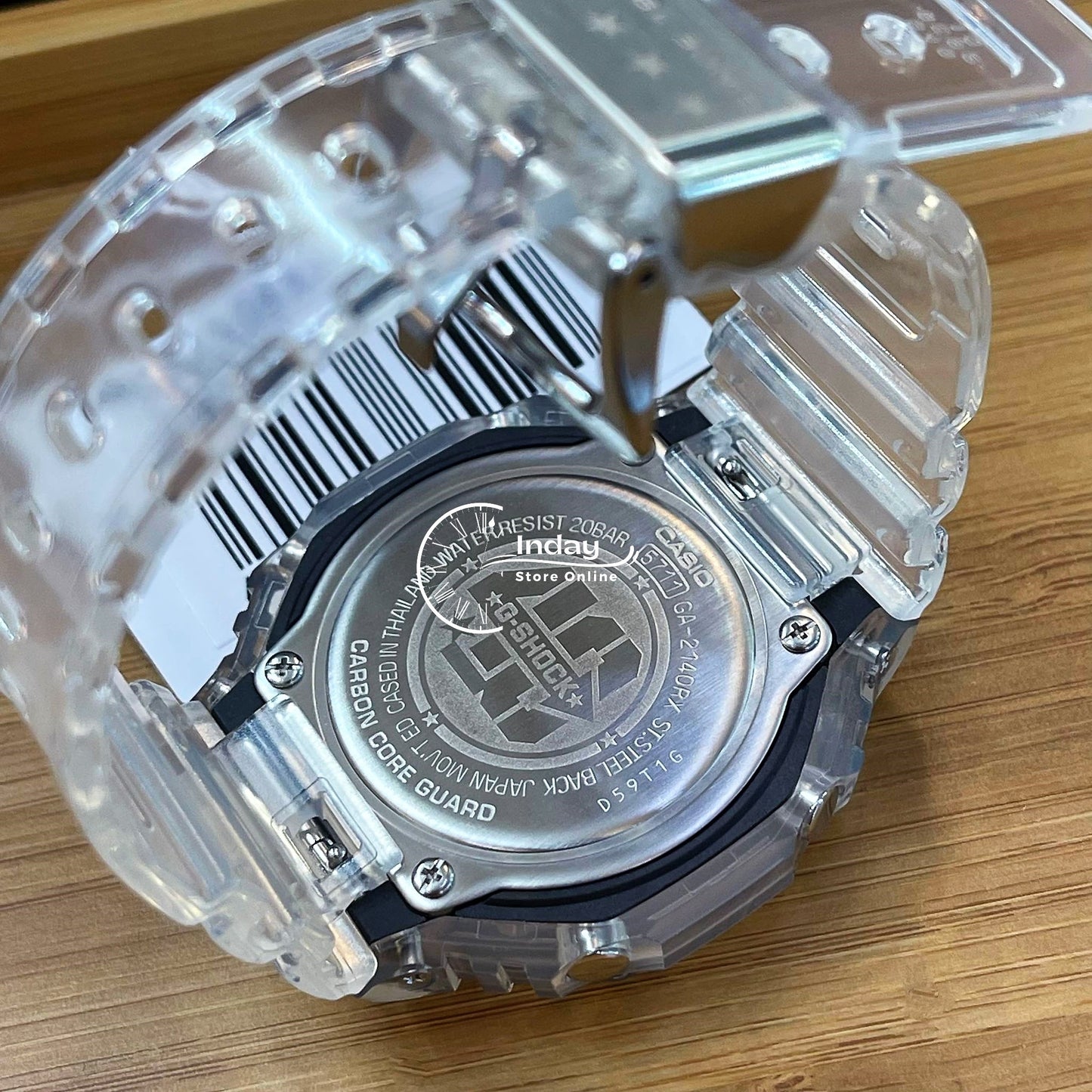 Casio G-Shock Men's Watch GA-2140RX-7A Analog-Digital 40th Anniversary CLEAR REMIX 2100 Series