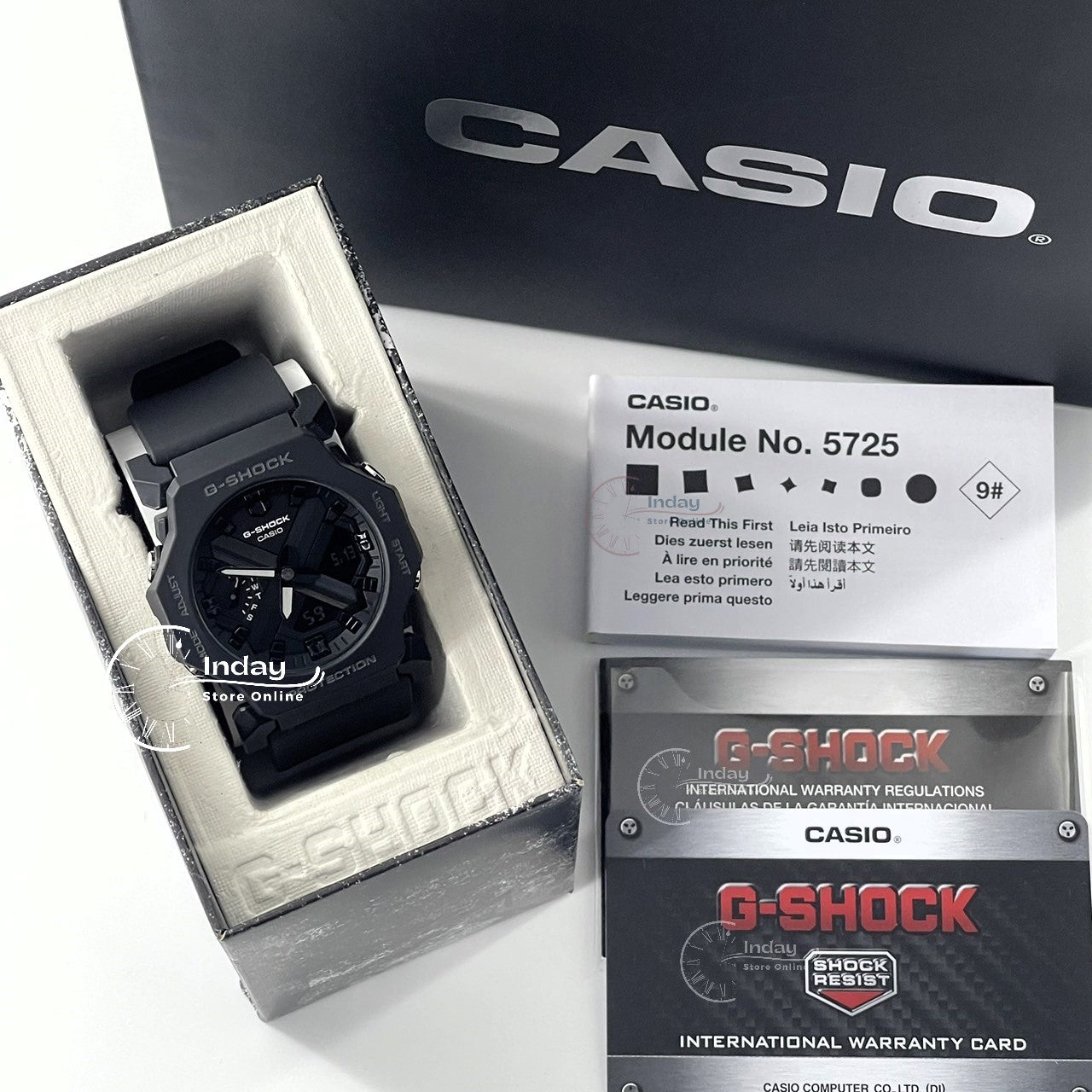 Casio G-Shock Men's Watch GA-2300-1A Resin Band Mineral Glass
