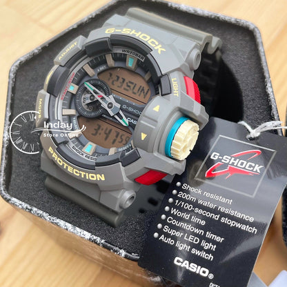 Casio G-Shock Men's Watch GA-400PC-8A Analog-Digital GA-400 Series Vintage Colors Sports Watch