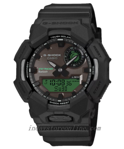 Casio G-Shock Men's Watch GA-B010BEG-1A Mineral Glass Resin Band Shock Resistant Black Bluetooth Tough Solar