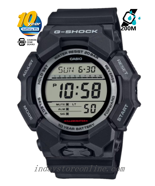 Casio G-Shock Men's Watch GD-010-1D Resin Band Shock Resistant Battery Life 10-Years