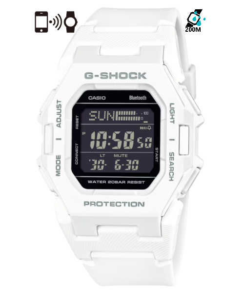 Casio G-Shock Men's Watch GD-B500-7 Resin Band Mineral Glass Shock Resistant Mobile link Bluetooth