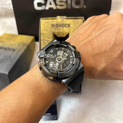 Casio G-Shock Men's Watch GM-110VB-1A Analog-Digital 110 Series 2023 New Release Metal-Clad Large Case