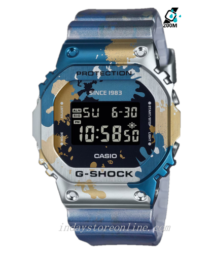 Casio G-Shock Men's Watch GM-5600SS-1 Digital 5600 Series Multicolored Cool Accents Street Spirit Line