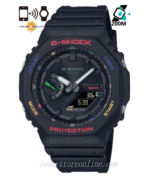 Casio G-Shock Unisex Watch GA-B2100FC-1A Analog-Digital 2100 Series New Arrival Carbon Core Guard Structure Tough Solar (Solar powered)