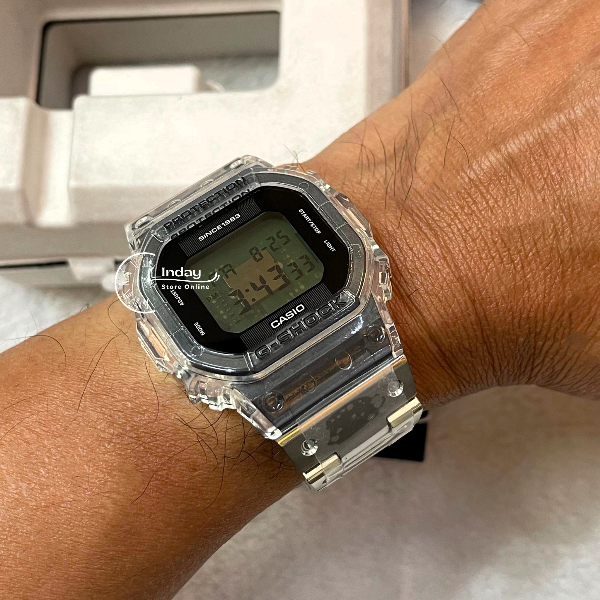 Casio G-Shock Men's Watch DWE-5640RX-7 Digital 5600 Series 40th Anniversary  CLEAR REMIX Limited Edition