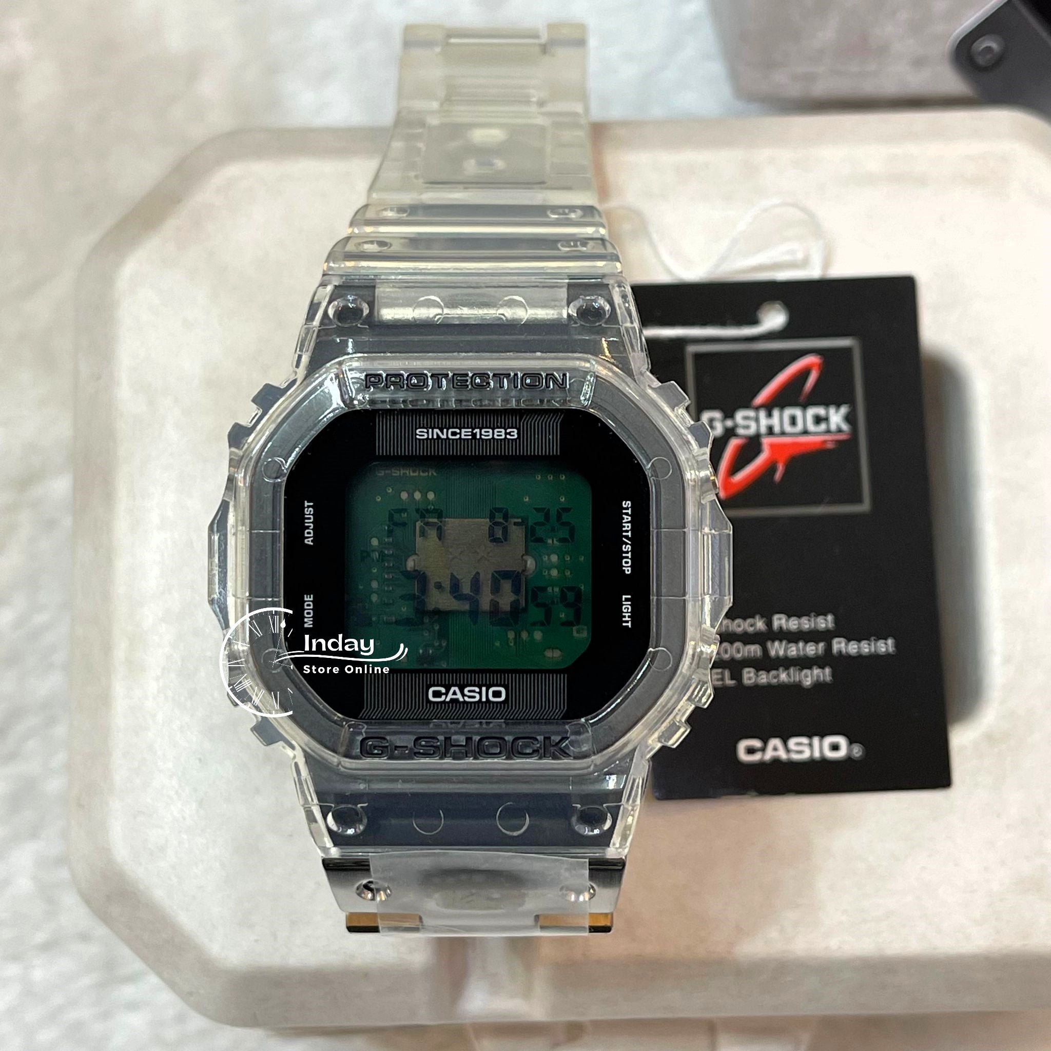 Casio G-Shock Men's Watch DWE-5640RX-7 Digital 5600 Series 40th Anniversary  CLEAR REMIX Limited Edition